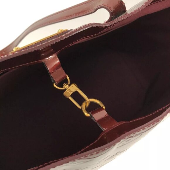 LOUIS VUITTON Wilshire GM M91664 Rouge Fauviste Monogram Vernis - Picture 7 of 16